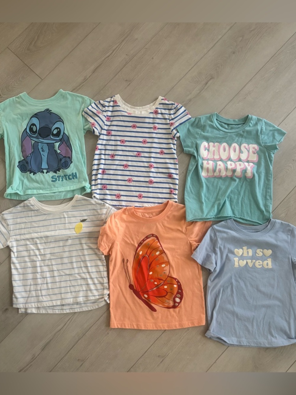 Girls 4T LOT Kids' Mix Graphic Tee Bundle - cat and Jack